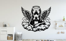 Load image into Gallery viewer, Pitbull Memorial Dog wall decal Angel Wings decor Dog Lover Dog wall art Decal Dog Lover Animals Dog Wall Bathroom Stickers Vinyl 076DE