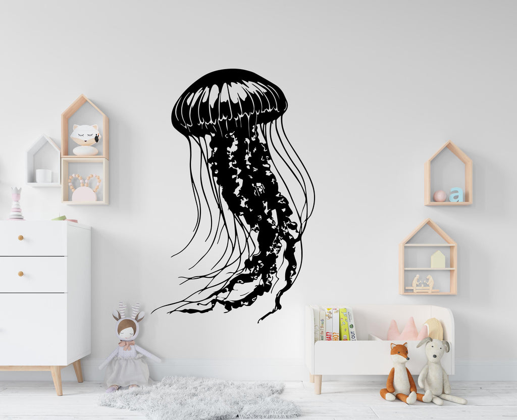 Jellyfish Wall Decal, Jellyfish Wall Art Modern Wall Stickers, Jellyfish Bathroom Decor, Jellyfish Room Wall Art Jellyfish Home Decor 391RS