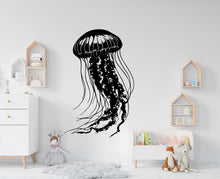 Load image into Gallery viewer, Jellyfish Wall Decal, Jellyfish Wall Art Modern Wall Stickers, Jellyfish Bathroom Decor, Jellyfish Room Wall Art Jellyfish Home Decor 391RS