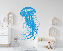 Load image into Gallery viewer, Jellyfish Wall Decal, Jellyfish Wall Art Modern Wall Stickers, Jellyfish Bathroom Decor, Jellyfish Room Wall Art Jellyfish Home Decor 391RS