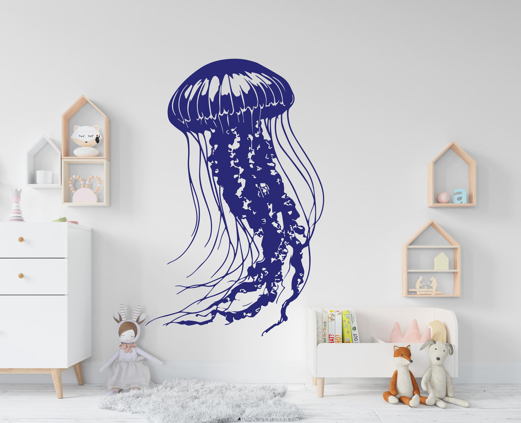 Jellyfish Wall Decal, Jellyfish Wall Art Modern Wall Stickers, Jellyfish Bathroom Decor, Jellyfish Room Wall Art Jellyfish Home Decor 391RS