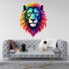 Load image into Gallery viewer, Lion Wall Decal, Lion Watercolor Wall Art, Lion Room Wall Decor Lion Room Wall Sticker Lion Wall Decor Animals Safari Stickers 399RS