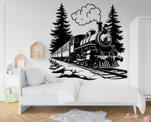 Load image into Gallery viewer, Train Wall Decal Train Wall Sticker Train Art Train Wall Vinyl Wall Decal Train Room Gifts Vinyl Wall Art Stickers 402RS