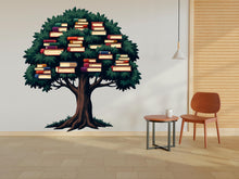 Load image into Gallery viewer, Library Tree Wall Art Decal, Library Wall Decal, Education Decals, Kids Room, Reading room, Nurseries, School, Kids Gifts, Dorm Room 404RS
