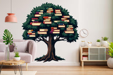 Load image into Gallery viewer, Library Tree Wall Art Decal, Library Wall Decal, Education Decals, Kids Room, Reading room, Nurseries, School, Kids Gifts, Dorm Room 404RS