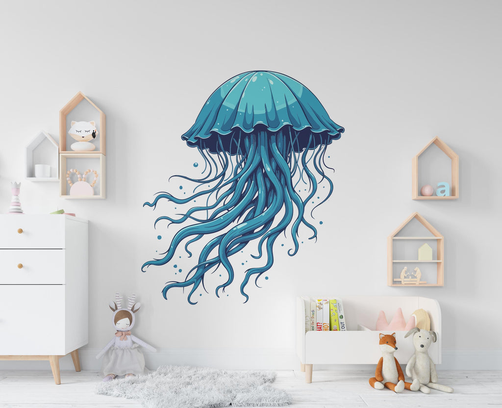 Jellyfish Wall Decal, Jellyfish Wall Art Modern Wall Stickers, Jellyfish Bathroom Decor, Jellyfish Room Wall Art Jellyfish Home Decor 410RS