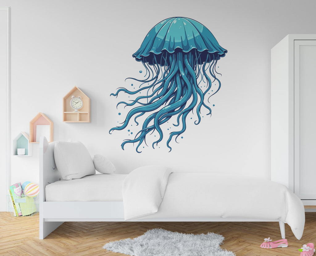 Jellyfish Wall Decal, Jellyfish Wall Art Modern Wall Stickers, Jellyfish Bathroom Decor, Jellyfish Room Wall Art Jellyfish Home Decor 410RS
