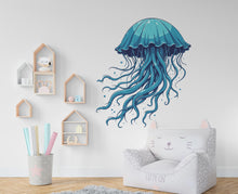 Load image into Gallery viewer, Jellyfish Wall Decal, Jellyfish Wall Art Modern Wall Stickers, Jellyfish Bathroom Decor, Jellyfish Room Wall Art Jellyfish Home Decor 410RS