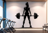 Gym Wall Decal Girl Power fitness Quote Decor Workout Art Vinyl Gym Wall Stickers Bedroom Gym Workout Girl Motivation Crossfit 412RS