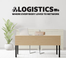 Load image into Gallery viewer, Logistics wall decal Department Management Transport Inventory Packaging Distribution,Wall decal, Wall stickers, Wall decor, Wall Art 425RS