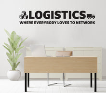 Load image into Gallery viewer, Logistics wall decal Department Management Transport Inventory Packaging Distribution,Wall decal, Wall stickers, Wall decor, Wall Art 425RS