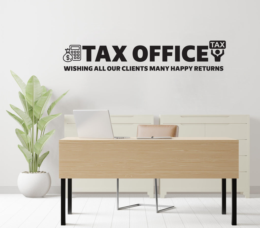 Tax Wall Decor Office Wall Decal Idea Teamwork Business Worker Inspire Office Decoration Motivation Stickers Mural Unique Gift 426RS