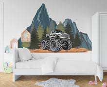 Load image into Gallery viewer, Monster Truck Wall Decal Truck Wall Sticker Car Art Truck Wall Vinyl Wall Decal Truck Lover Room Gifts Vinyl Wall Art Stickers 420RS