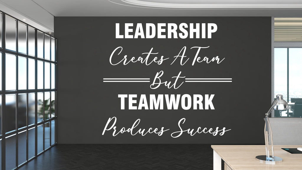 Leadership Wall Decor Office Wall Decal Idea Teamwork Business Worker Inspire Office Decoration Motivation Stickers Mural Unique Gift 437RS
