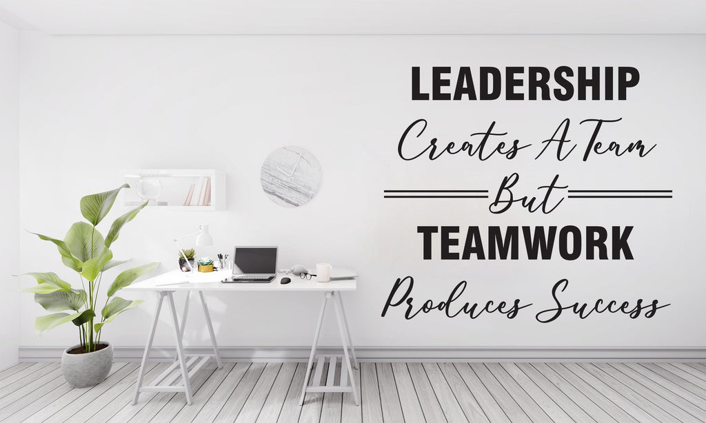 Leadership Wall Decor Office Wall Decal Idea Teamwork Business Worker Inspire Office Decoration Motivation Stickers Mural Unique Gift 437RS