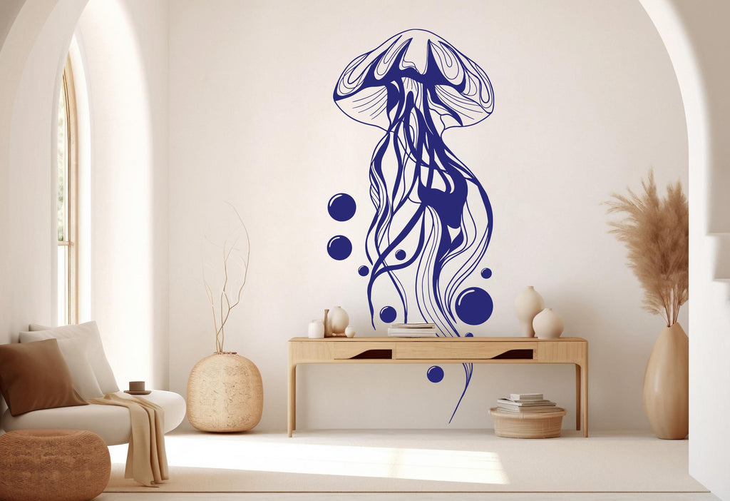 Jellyfish Wall Decal, Jellyfish Wall Art Modern Wall Stickers, Jellyfish Bathroom Decor, Jellyfish Room Wall Art Jellyfish Home Decor 443RS