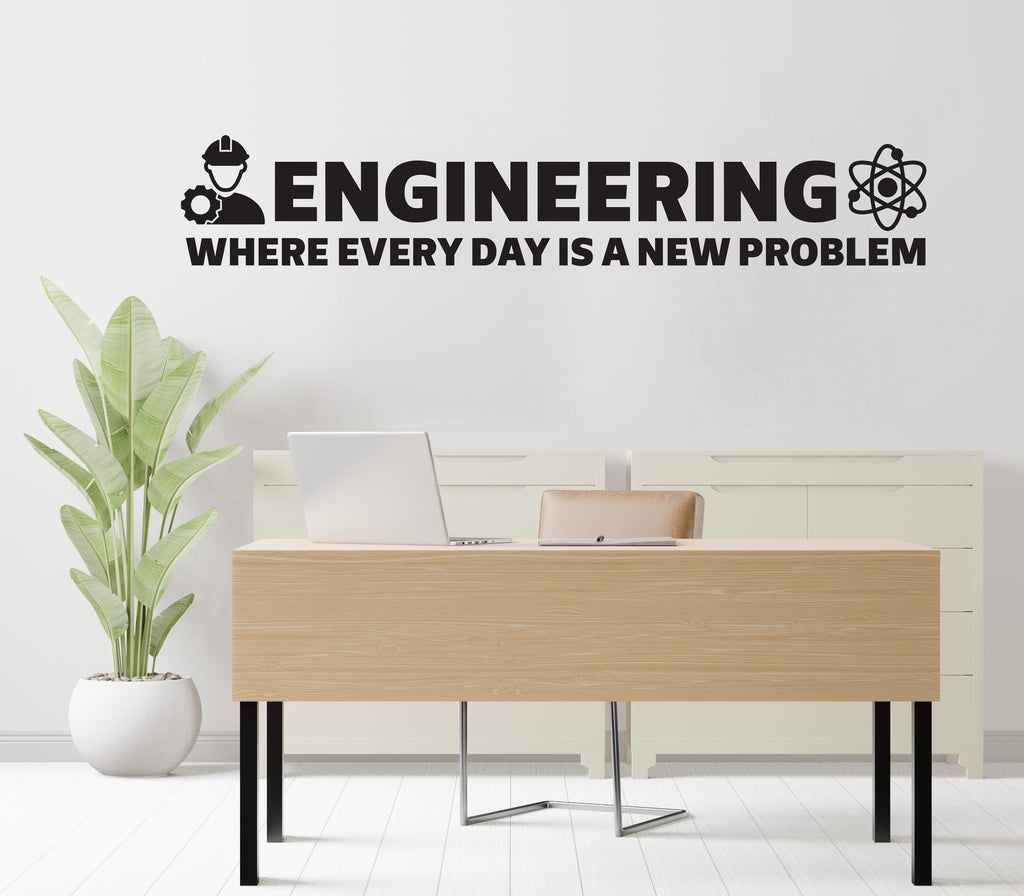 Engineering Wall Decor, Engineering Wall Decal, Engineering Wall Art, Engineering Wall Vinyl, Office Decoration, Engineering Stickers 424RS
