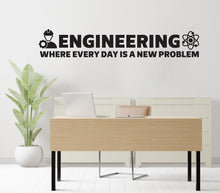 Load image into Gallery viewer, Engineering Wall Decor, Engineering Wall Decal, Engineering Wall Art, Engineering Wall Vinyl, Office Decoration, Engineering Stickers 424RS