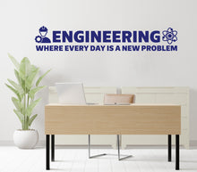 Load image into Gallery viewer, Engineering Wall Decor, Engineering Wall Decal, Engineering Wall Art, Engineering Wall Vinyl, Office Decoration, Engineering Stickers 424RS