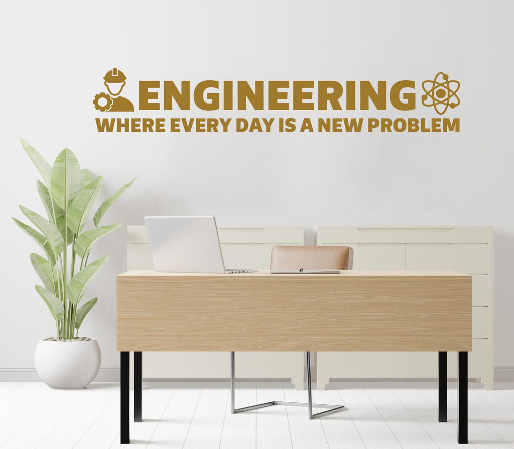 Engineering Wall Decor, Engineering Wall Decal, Engineering Wall Art, Engineering Wall Vinyl, Office Decoration, Engineering Stickers 424RS