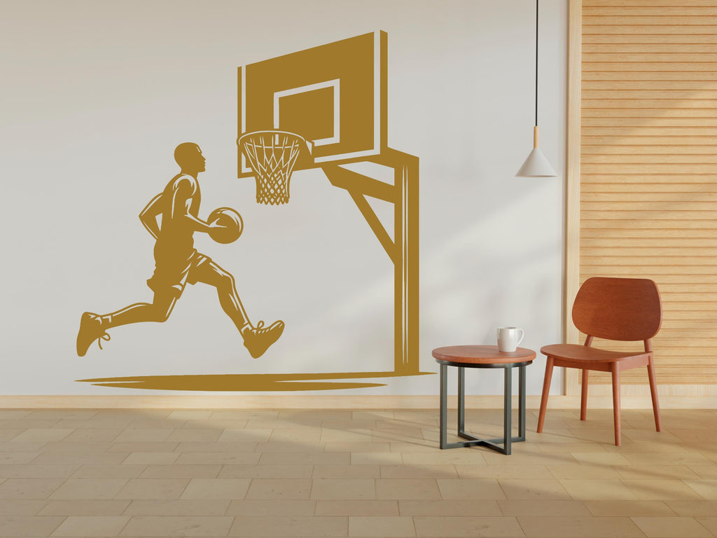 Basketball wall decal Hoop wall art Sport Wall Decal Kids Decal Basketball Gifts wall Vinyl Wall Sticker Boy Room 445RS