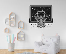 Load image into Gallery viewer, Basketball Hoop wall decal Hoop wall art Sport Wall Decal Kids Decal Basketball Gifts wall Vinyl Wall Sticker Boy Room 446RS