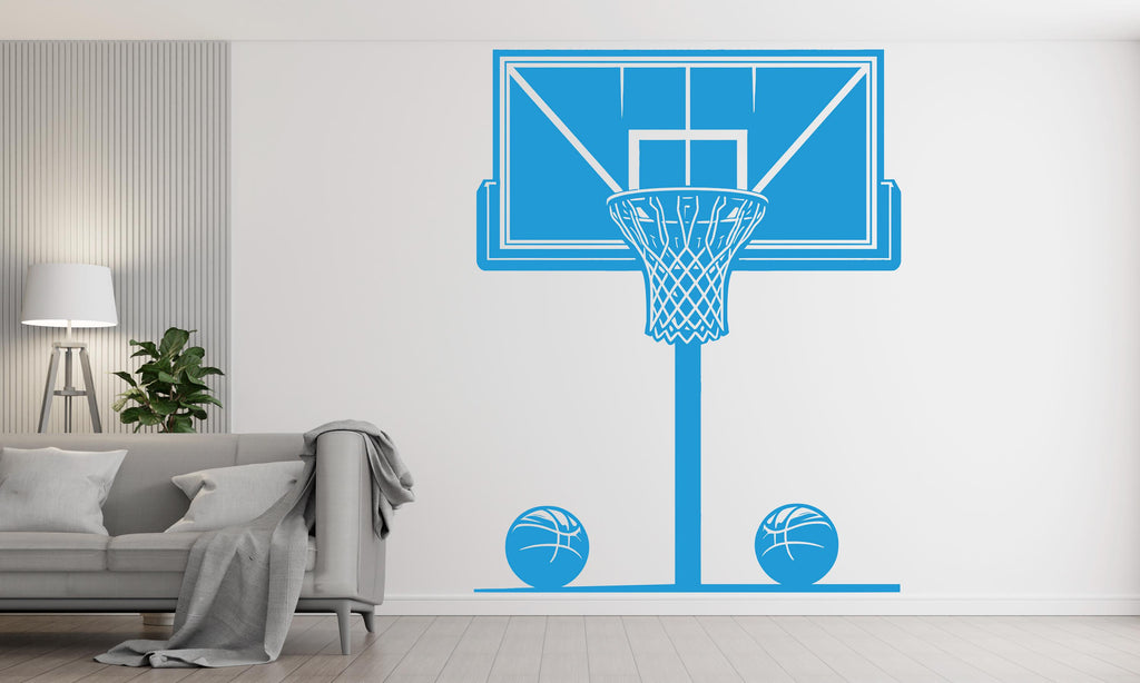 Basketball Hoop wall decal Hoop wall art Sport Wall Decal Kids Decal Basketball Gifts wall Vinyl Wall Sticker Boy Room 447RS