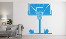 Load image into Gallery viewer, Basketball Hoop wall decal Hoop wall art Sport Wall Decal Kids Decal Basketball Gifts wall Vinyl Wall Sticker Boy Room 447RS