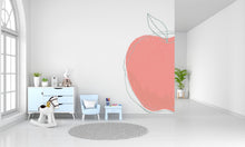 Load image into Gallery viewer, Boho Apple Wall Decal - Bohemian Apple Wall Decal - Nature Inspired Vinyl Sticker - Unique Home Decor -  Nursery Decor - Fruit Sticker 397LU