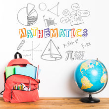 Load image into Gallery viewer, Math Wall Decal, Mathematics Vinyl Wall Art For School , Stem wall decal for school, stem school, steam school wall decor, classroom 403LU