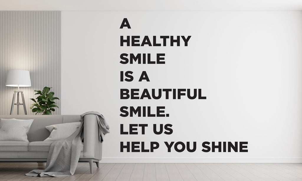 Dental wall decor Smile Dental Stickers Dental Clinic Wall Decal Door Wall Sticker Dental Clinic Wall Décor Tooth wall decal Art 430RS