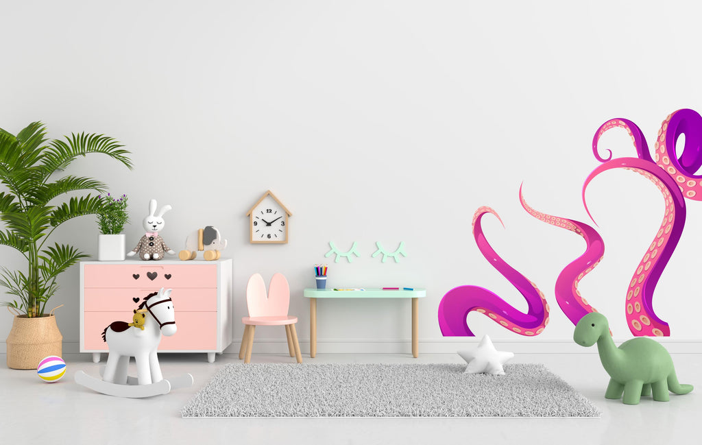 Octopus Wall Decor, Octopus Wall Decals, Tentacles Wall Art, Stickers Bedroom Octopus Car Wall Vinyl Tentacles Nursery Wall Decals Art 409LU