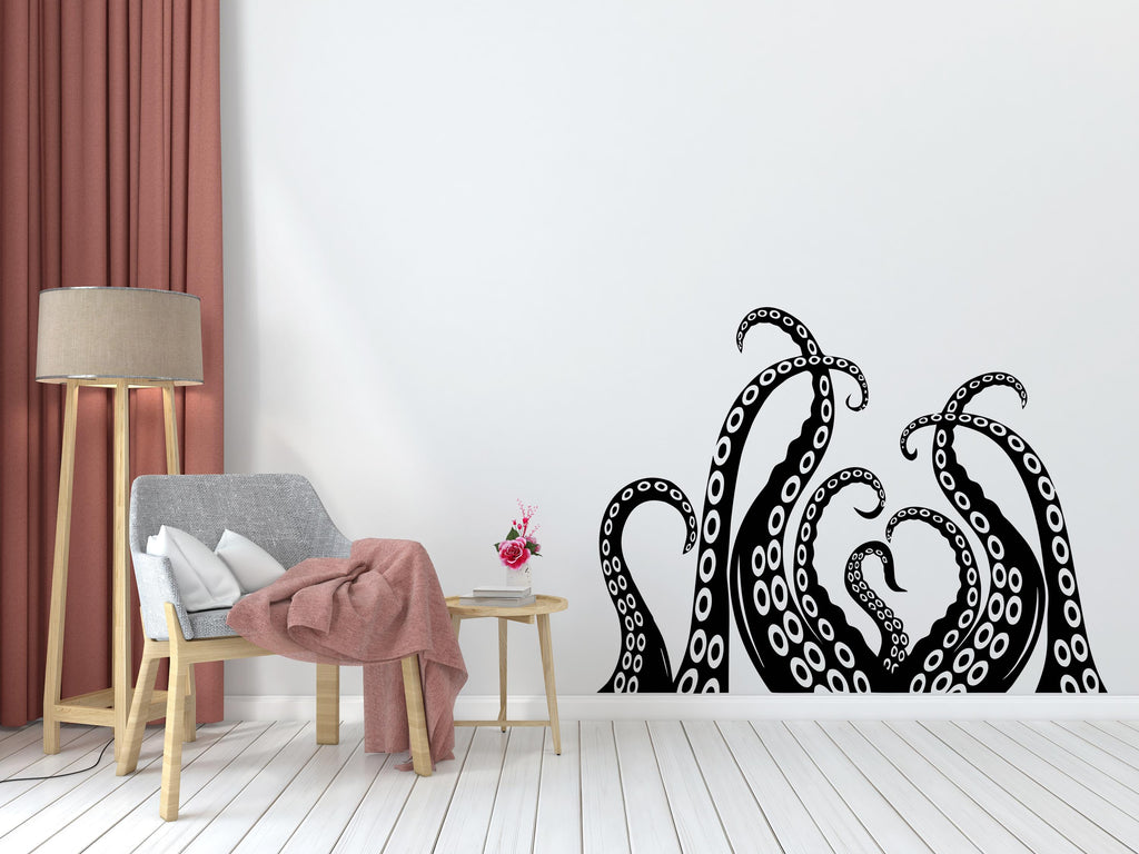 Octopus Wall Decor, Octopus Wall Decals, Tentacles Wall Art, Stickers Bedroom Octopus Car Wall Vinyl Tentacles Nursery Wall Decals Art 410LU