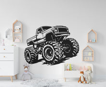 Load image into Gallery viewer, Monster Truck Wall decal, Nursery wall decal, Monster Truck Car Sticker, Monster Car sticker, Truck Decal, 3D Car Decal, Car Decal 455RS