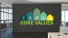 Load image into Gallery viewer, Core Value Wall Decal, Business Office Wall Decal, Marketing Office Wall Decor, Success Office Decals, Office Wall Art, Office Art 456RS