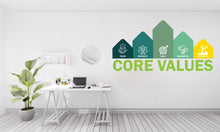 Load image into Gallery viewer, Core Value Wall Decal, Business Office Wall Decal, Marketing Office Wall Decor, Success Office Decals, Office Wall Art, Office Art 456RS