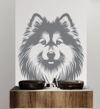 Load image into Gallery viewer, American Eskimo Dog wall decal Dog decor Dog kids Dog wall art Decal Dog Lover Animals Dog Wall Bathroom Wall Decals Stickers Vinyl 080DE