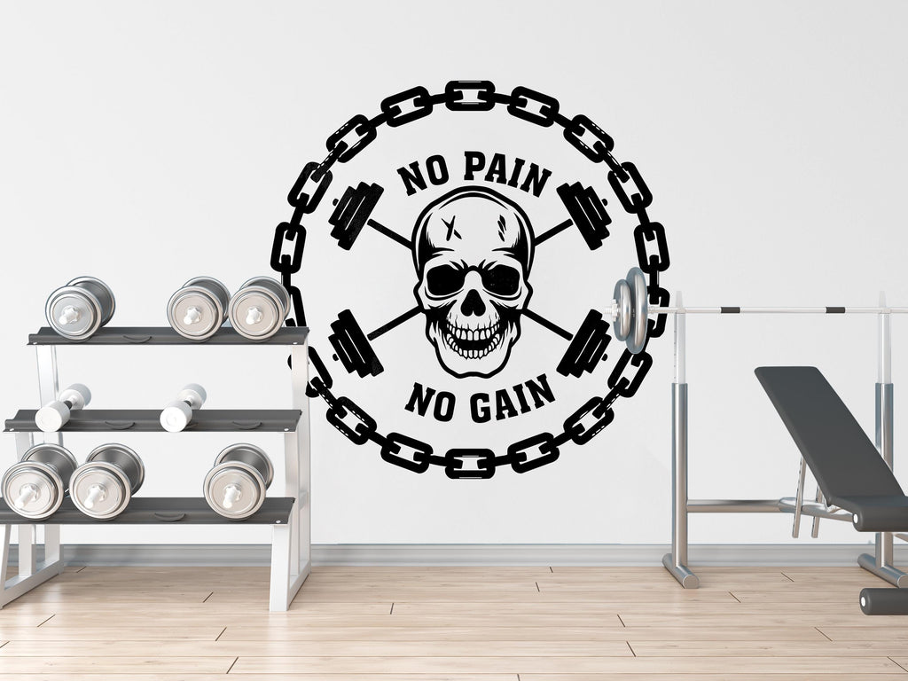 Fitness Gym Wall Decal Power fitness Squat Decor Workout Art Vinyl Gym Wall Stickers Bedroom Gym Workout Dog Motivation Cross-fit 088DE