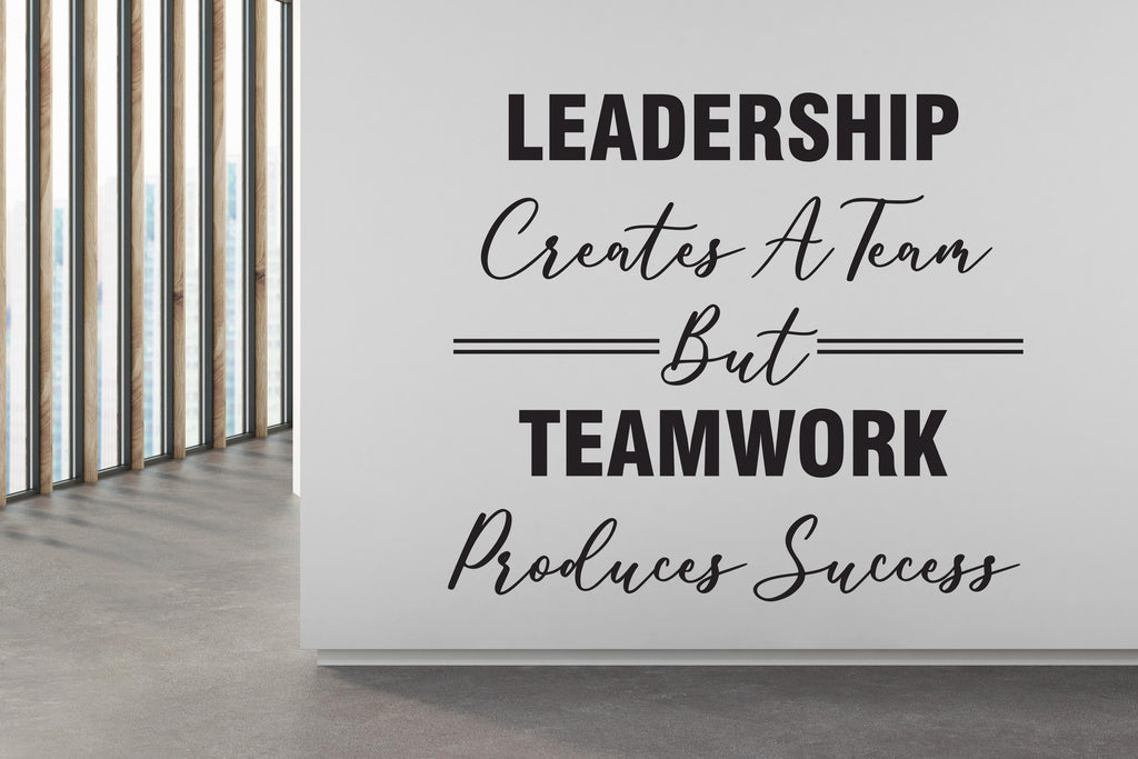 Leadership Wall Decor Office Wall Decal Idea Teamwork Business Worker Inspire Office Decoration Motivation Stickers Mural Unique Gift 437RS