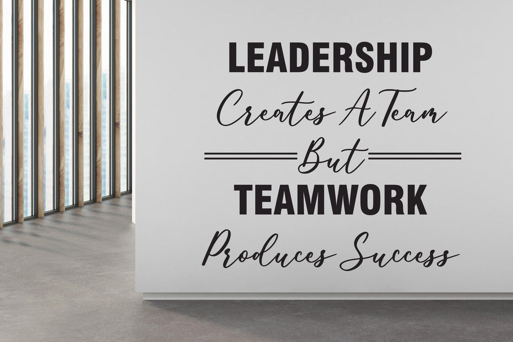 Leadership Wall Decor Office Wall Decal Idea Teamwork Business Worker Inspire Office Decoration Motivation Stickers Mural Unique Gift 437RS