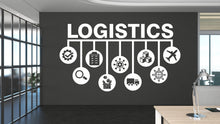 Load image into Gallery viewer, Logistics wall decal Planning Management Transport Inventory Packaging Distribution,Wall decal, Wall stickers, Wall decor, Wall Art 438RS
