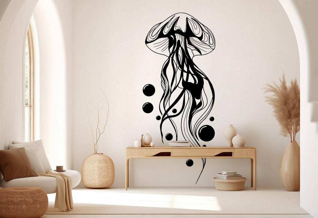 Jellyfish Wall Decal, Jellyfish Wall Art Modern Wall Stickers, Jellyfish Bathroom Decor, Jellyfish Room Wall Art Jellyfish Home Decor 443RS