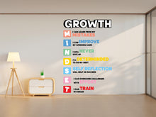 Load image into Gallery viewer, Growth Wall Decal, Mindset Vinyl Wall Art Decals, Company Name Decal, Office Decor, Business Wall Decal 444RS