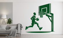 Load image into Gallery viewer, Basketball wall decal Hoop wall art Sport Wall Decal Kids Decal Basketball Gifts wall Vinyl Wall Sticker Boy Room 445RS