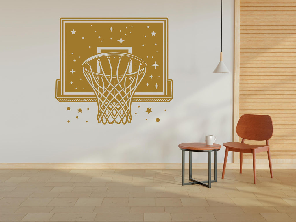 Basketball Hoop wall decal Hoop wall art Sport Wall Decal Kids Decal Basketball Gifts wall Vinyl Wall Sticker Boy Room 446RS