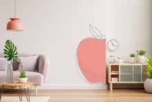 Load image into Gallery viewer, Boho Apple Wall Decal - Bohemian Apple Wall Decal - Nature Inspired Vinyl Sticker - Unique Home Decor -  Nursery Decor - Fruit Sticker 397LU