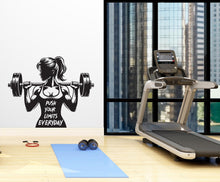 Load image into Gallery viewer, Gym Wall Decal Girl Power fitness Quote Decor Workout Art Vinyl Gym Wall Stickers Bedroom Gym Workout Girl Motivation Crossfit 449RS