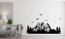 Load image into Gallery viewer, Mountain Car wall decal Living Room Forest Mountain decal Car Stickers Van Custom Decal Art Stickers Bird Car Stickers Decal Car Decor 298RS
