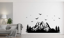 Load image into Gallery viewer, Mountain Car wall decal Living Room Forest Mountain decal Car Stickers Van Custom Decal Art Stickers Bird Car Stickers Decal Car Decor 298RS