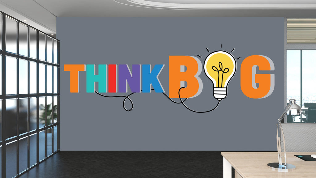 Think Big wall decal Office Wall Decal Sticker for Office, Office Wall Decal Idea Teamwork, Office Wall Decor 471RS